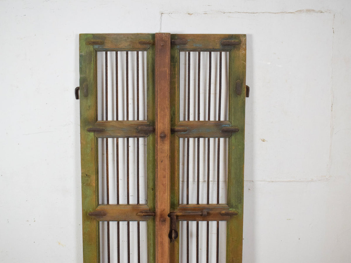 Pair of Antique Vintage Indian Doors Shutters