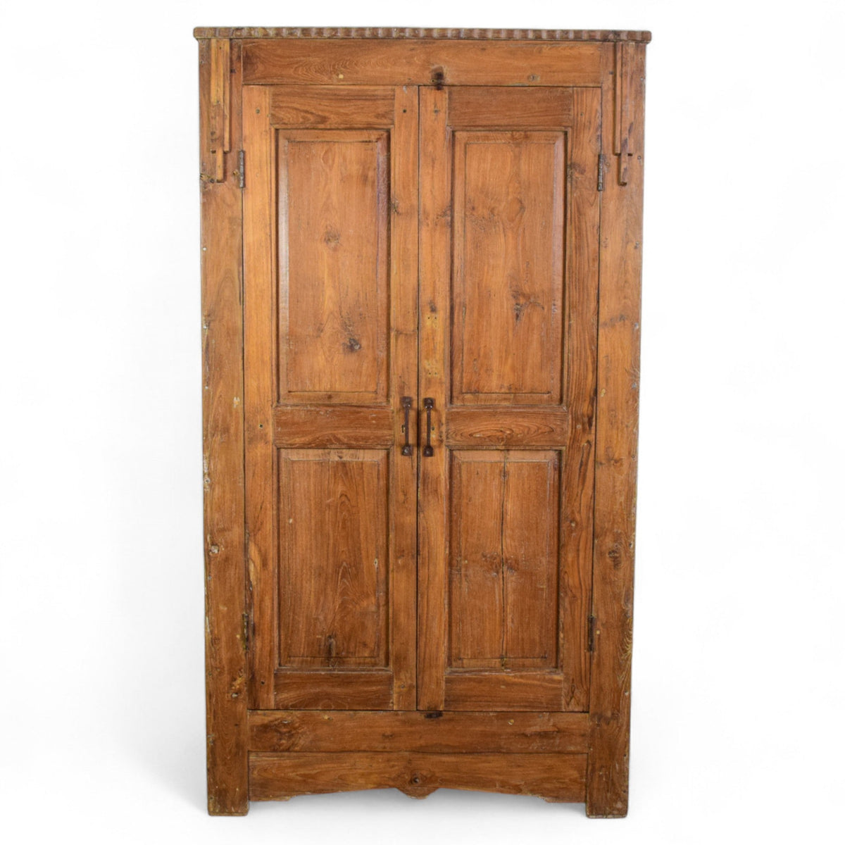 Vintage Rustic Teak Wood Cupboard Cabinet Storage