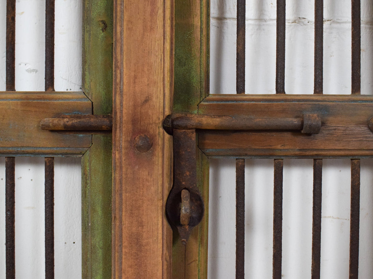 Pair of Antique Vintage Indian Doors Shutters