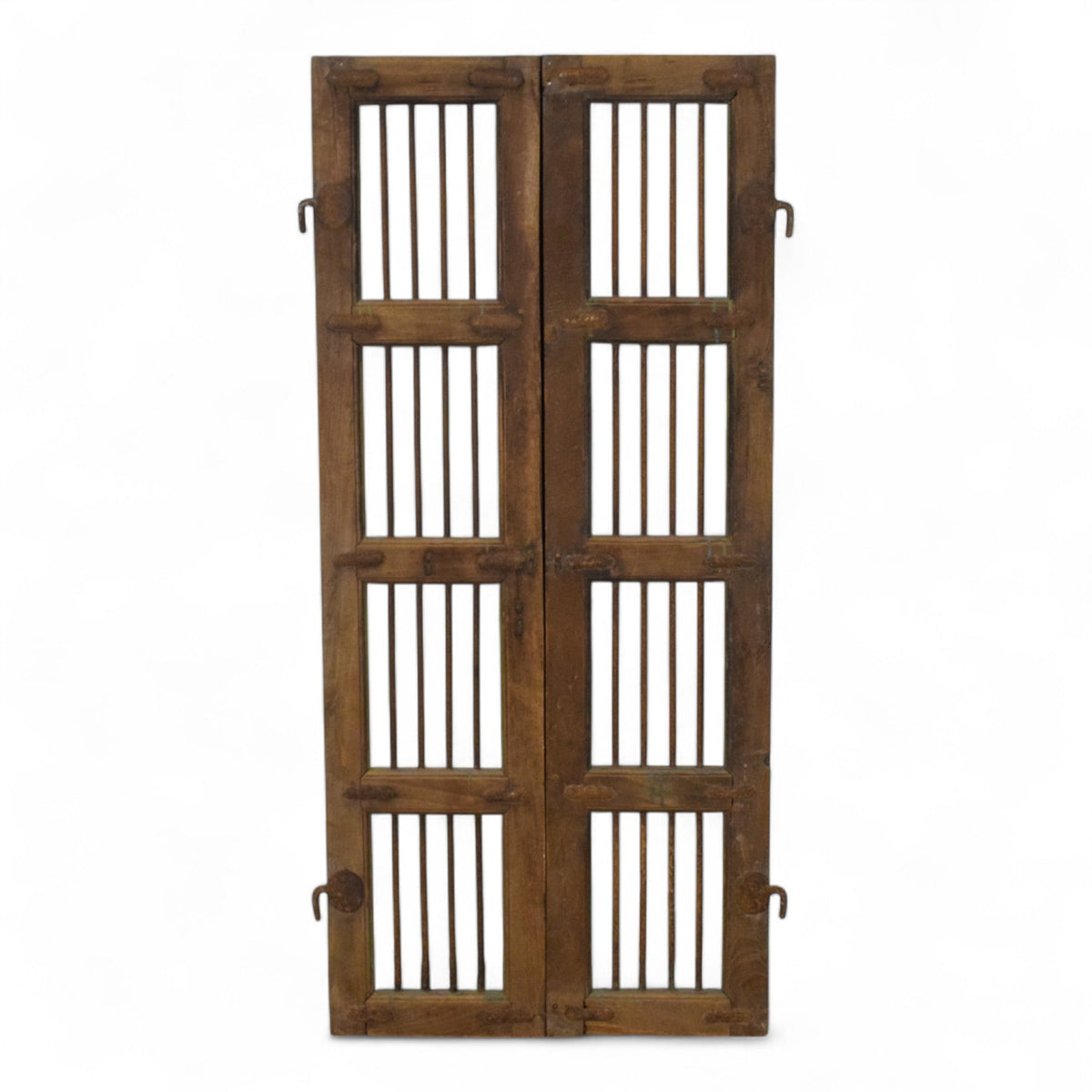 Pair of Antique Vintage Indian Doors Shutters