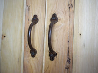 Vintage Rustic Bleached Wood Cupboard Cabinet Storage