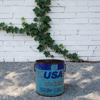 Vintage Rustic Metal Planter