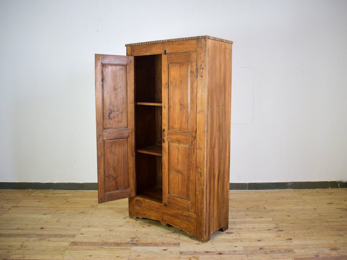 Vintage Rustic Teak Wood Cupboard Cabinet Storage
