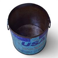 Vintage Rustic Metal Planter