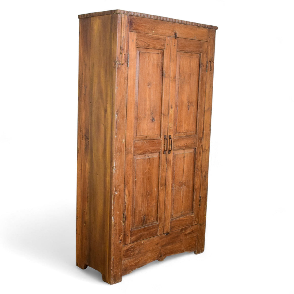 Vintage Rustic Teak Wood Cupboard Cabinet Storage