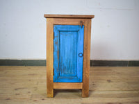 Vintage Reclaimed  Wooden Pair of Bed Side Cabinet Cupboard