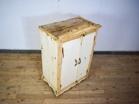 Vintage Bleached Rustic Kitchen Cupboard Cabinet
