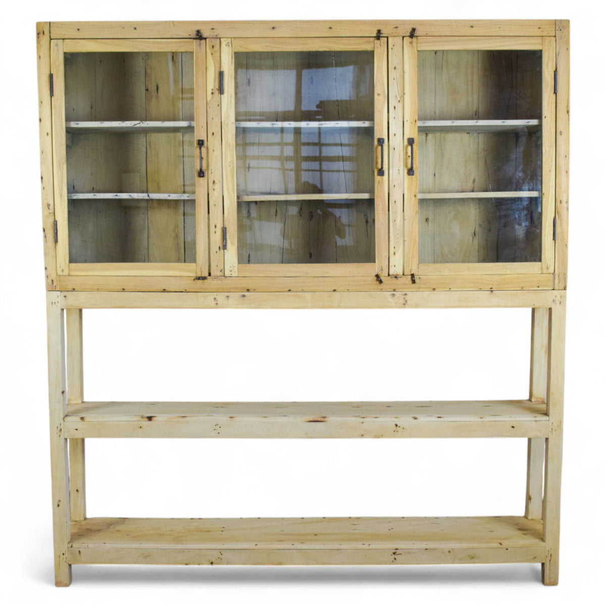 Vintage Rustic Reclaimed Wooden Sideboard Cupboard Dresser