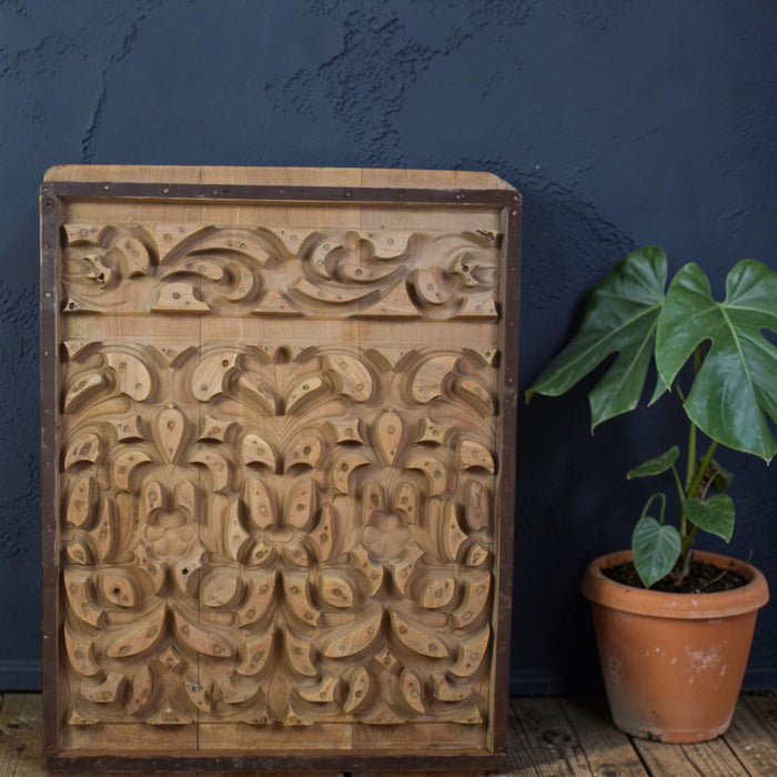 Vintage Rustic Architectural Wooden Carved Mould Board Wall Art