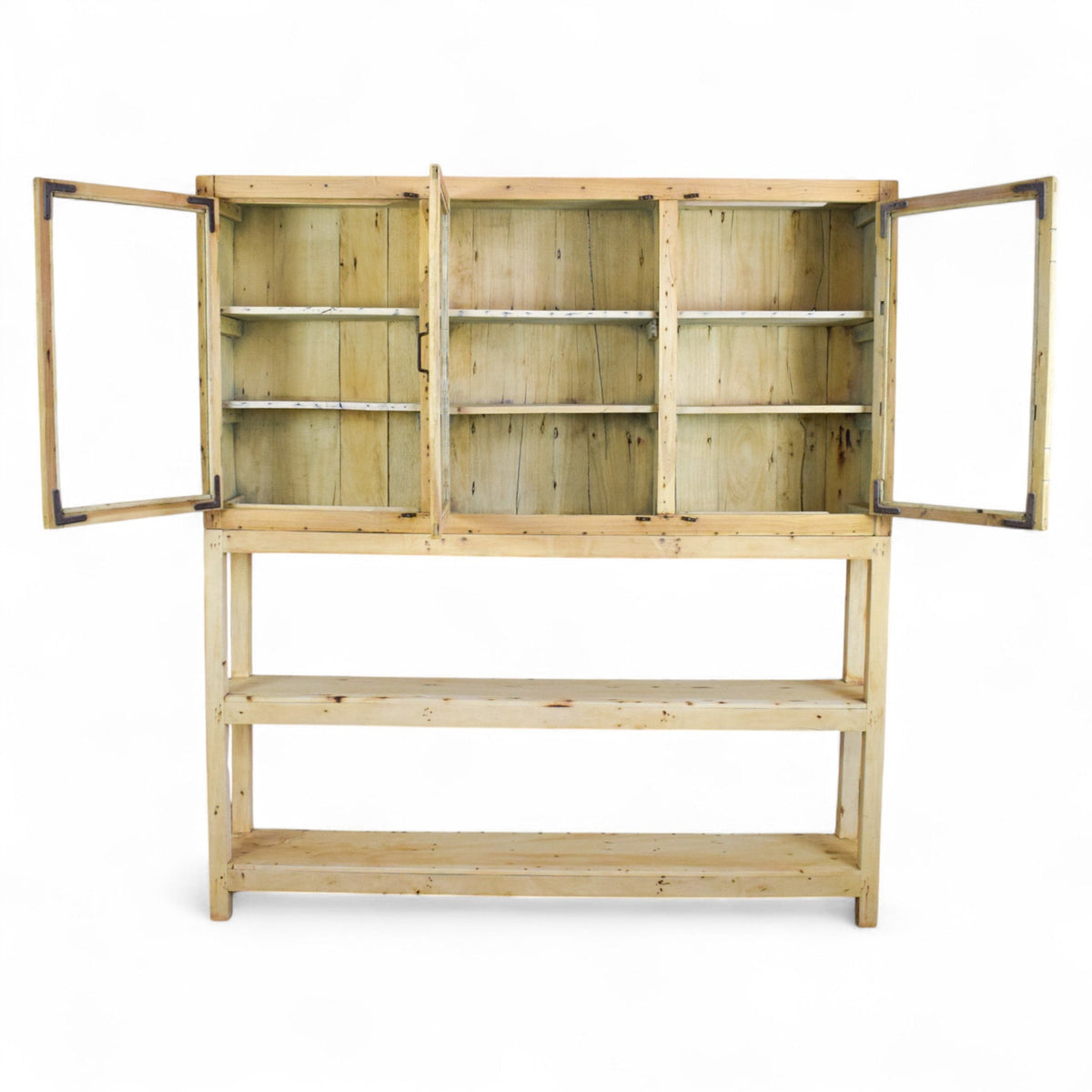 Vintage Rustic Reclaimed Wooden Sideboard Cupboard Dresser