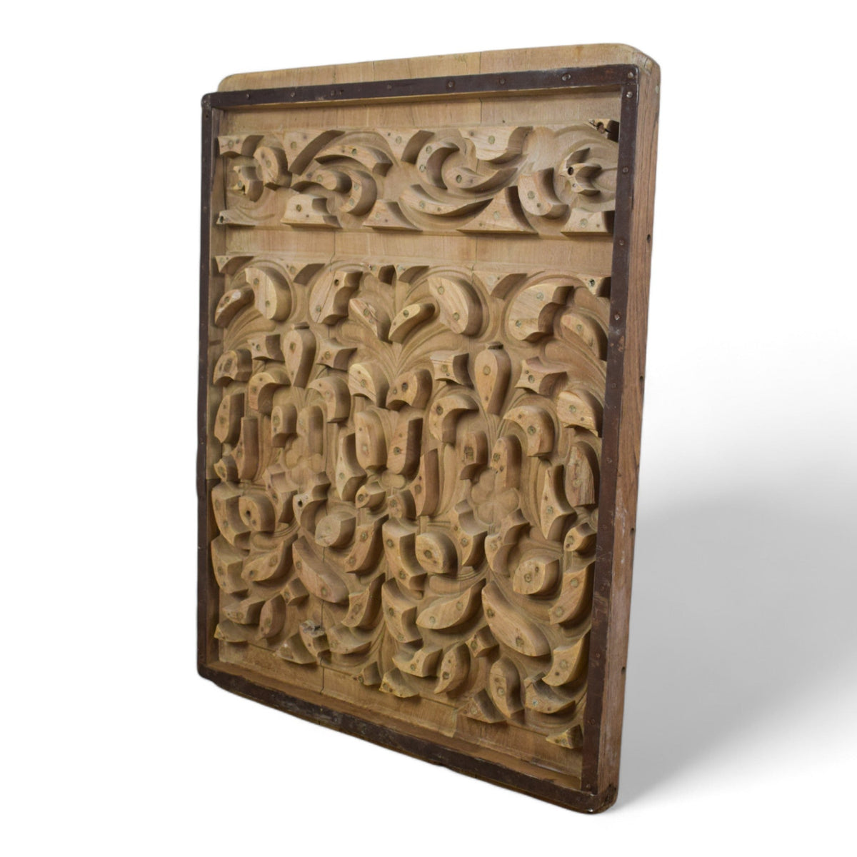 Vintage Rustic Architectural Wooden Carved Mould Board Wall Art