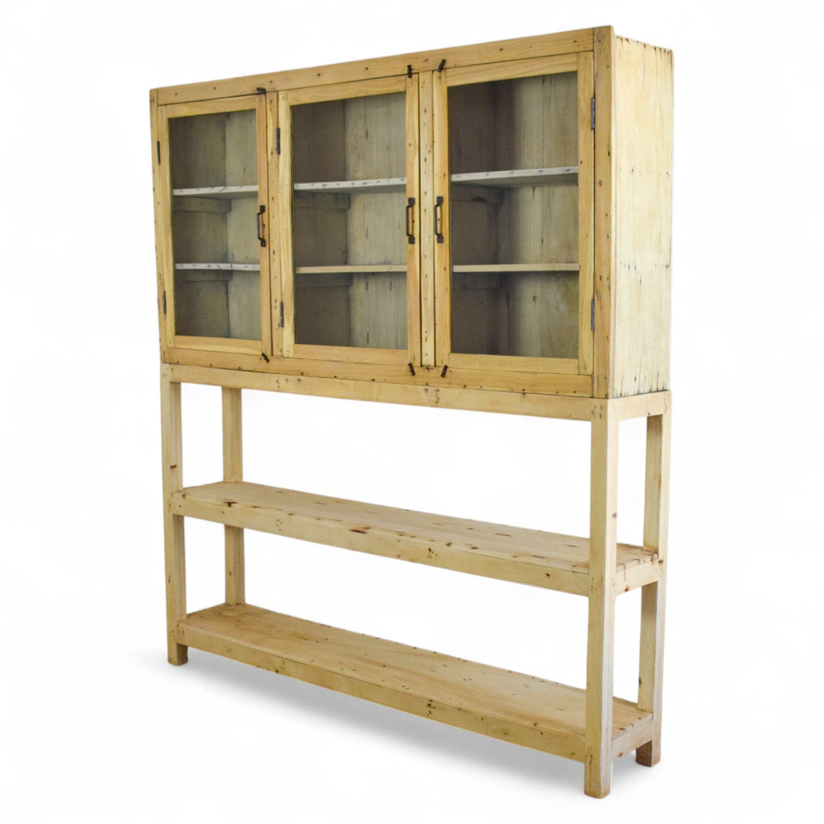 Vintage Rustic Reclaimed Wooden Sideboard Cupboard Dresser