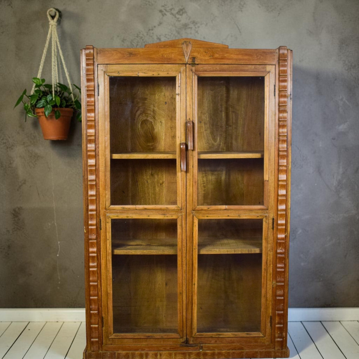 Vintage Wooden Rustic Cupboard Cabinet