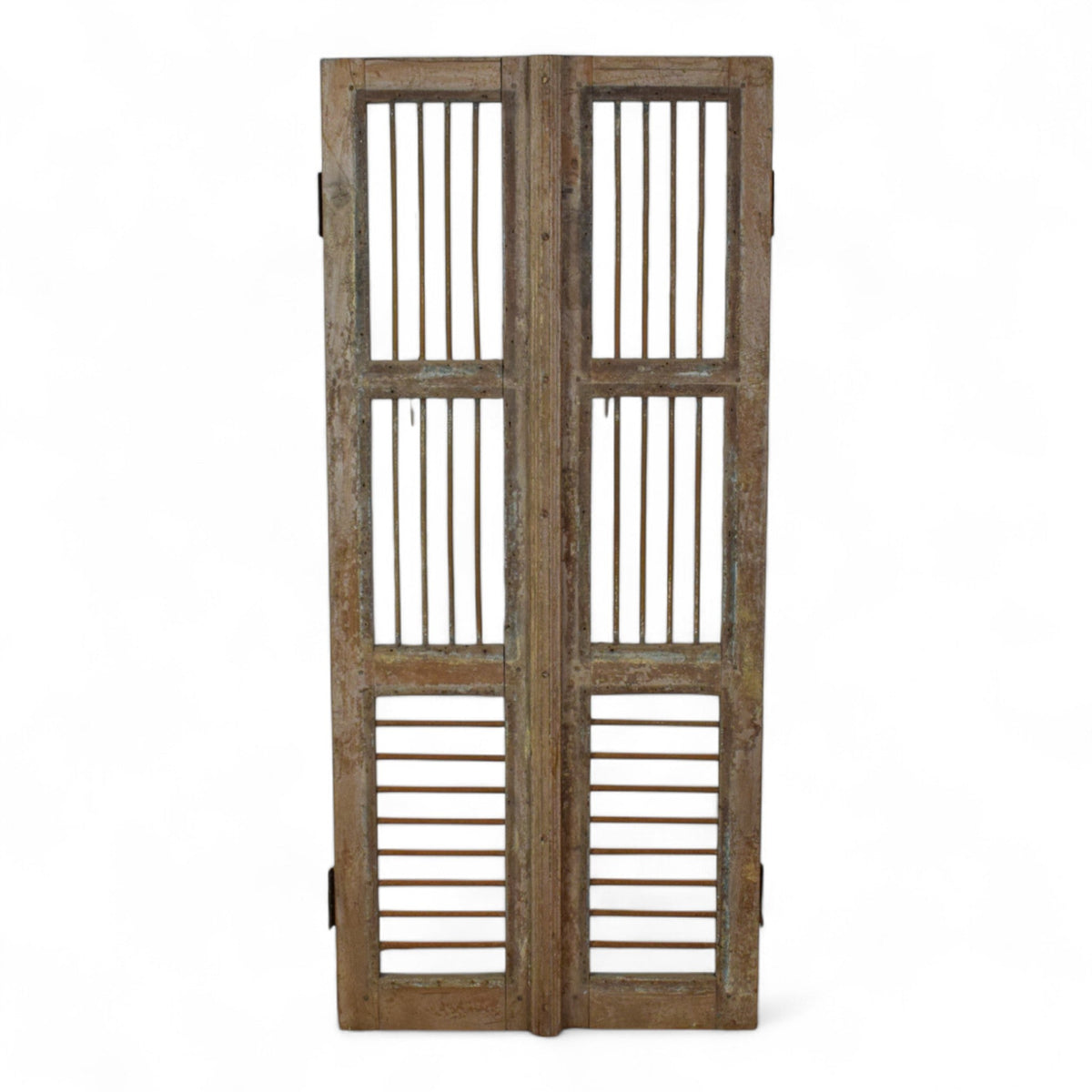 Pair of Antique Vintage Indian Doors Shutters