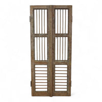 Pair of Antique Vintage Indian Doors Shutters