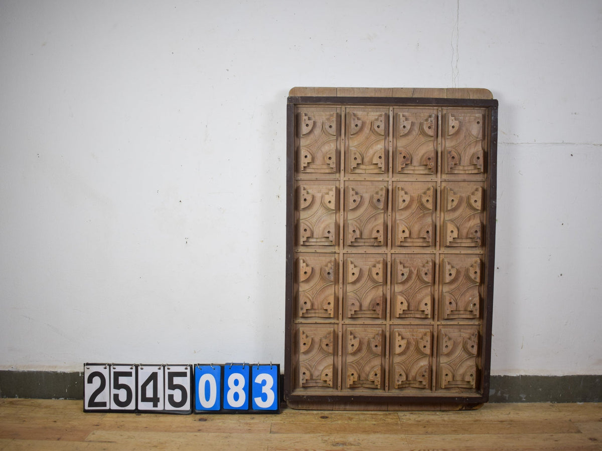 Vintage Rustic Architectural Wooden Carved Mould Board Wall Art