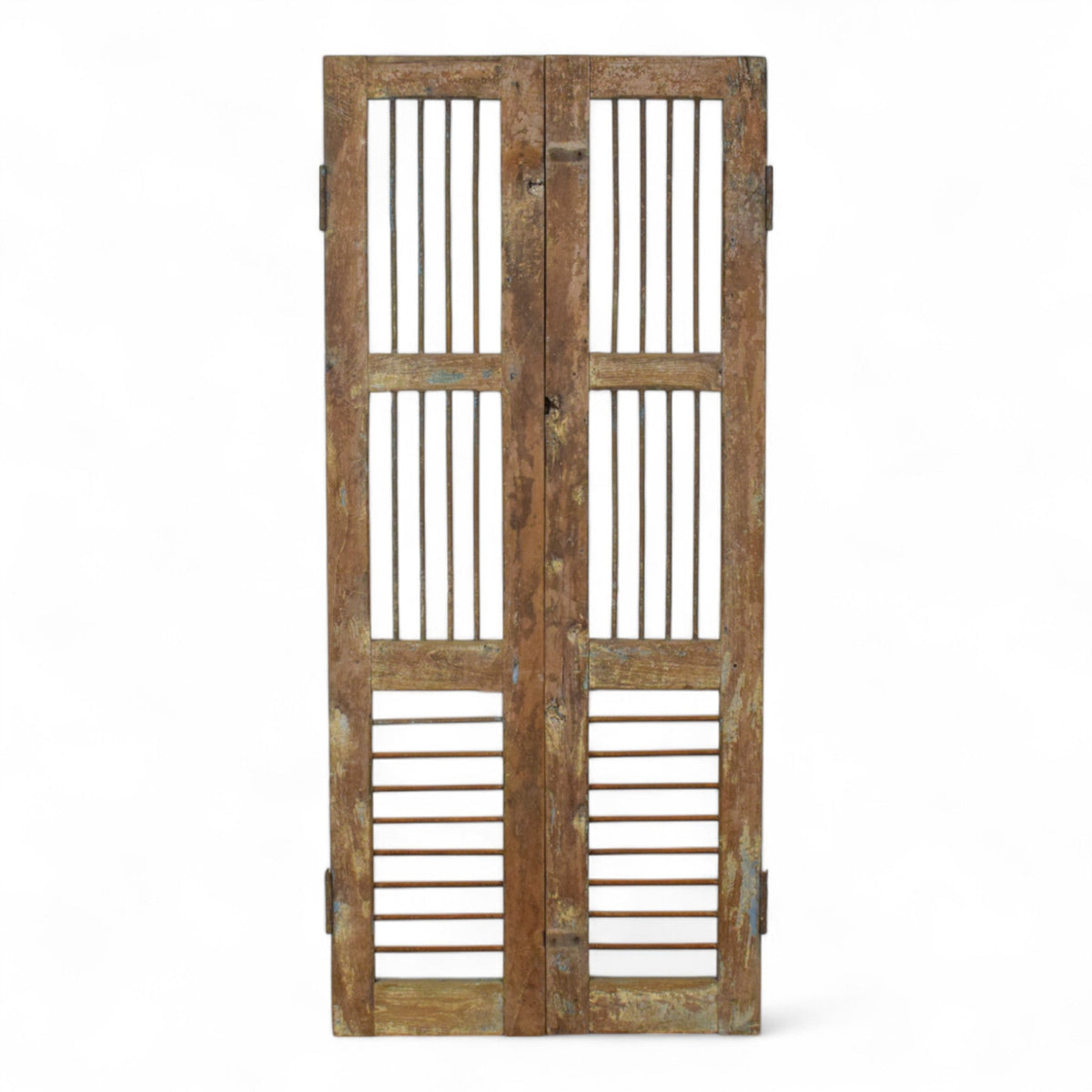 Pair of Antique Vintage Indian Doors Shutters