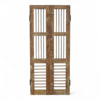 Pair of Antique Vintage Indian Doors Shutters