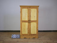 Vintage Rustic Bleached Wood Cupboard Cabinet Storage