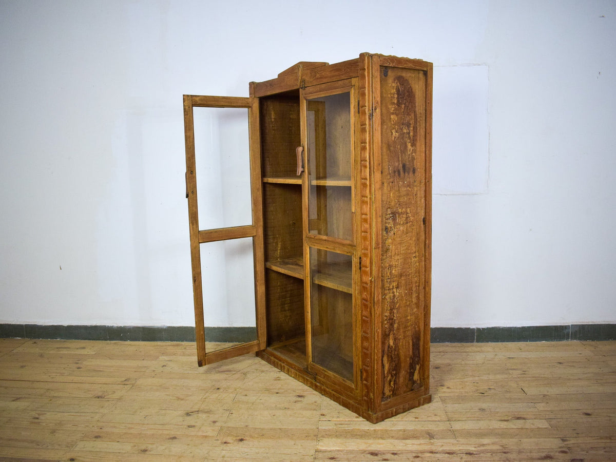Vintage Wooden Rustic Cupboard Cabinet