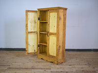 Vintage Rustic Bleached Wood Cupboard Cabinet Storage