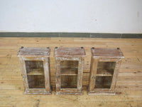 Small Vintage Style Rustic Reclaimed White Wash Cupboard Bathroom Medicine Cabinet