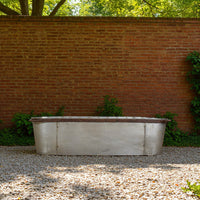 MILLWARDS® Handmade Vintage Style Large Galvanised Metal Bath Trough Planter