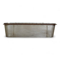 MILLWARDS® Handmade Vintage Style Large Galvanised Metal Bath Trough Planter