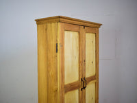 Vintage Rustic Bleached Wood Cupboard Cabinet Storage