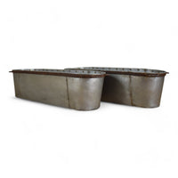 MILLWARDS® Handmade Vintage Style Large Galvanised Metal Bath Trough Planter