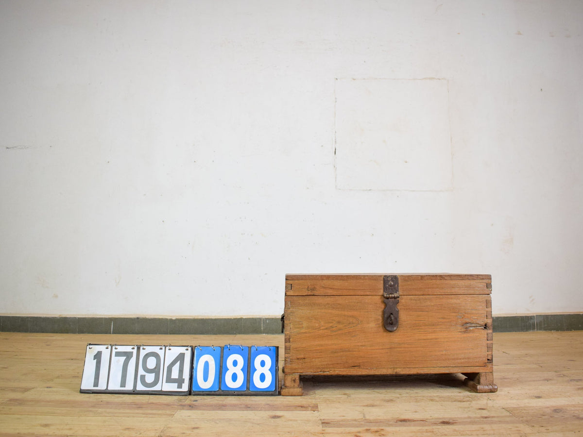 Vintage Rustic Wooden Chest Box