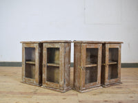 Small Vintage Style Rustic Reclaimed White Wash Cupboard Bathroom Medicine Cabinet