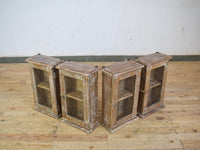 Small Vintage Style Rustic Reclaimed White Wash Cupboard Bathroom Medicine Cabinet