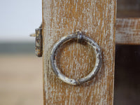 Small Vintage Style Rustic Reclaimed White Wash Cupboard Bathroom Medicine Cabinet