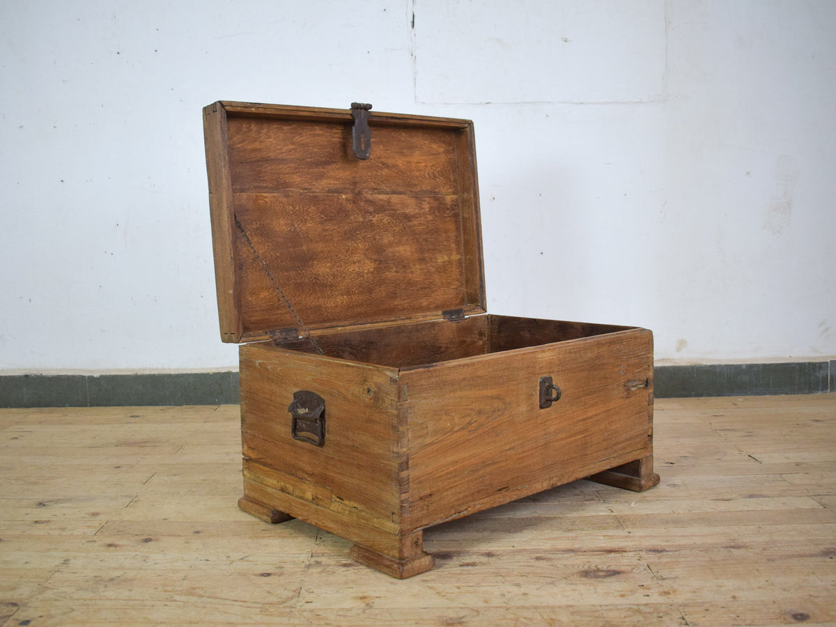 Vintage Rustic Wooden Chest Box