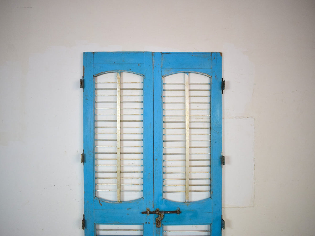 Pair of Antique Vintage Indian Doors Shutters