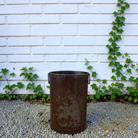 Vintage Rustic Metal Planter