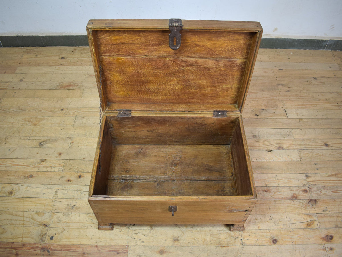 Vintage Rustic Wooden Chest Box