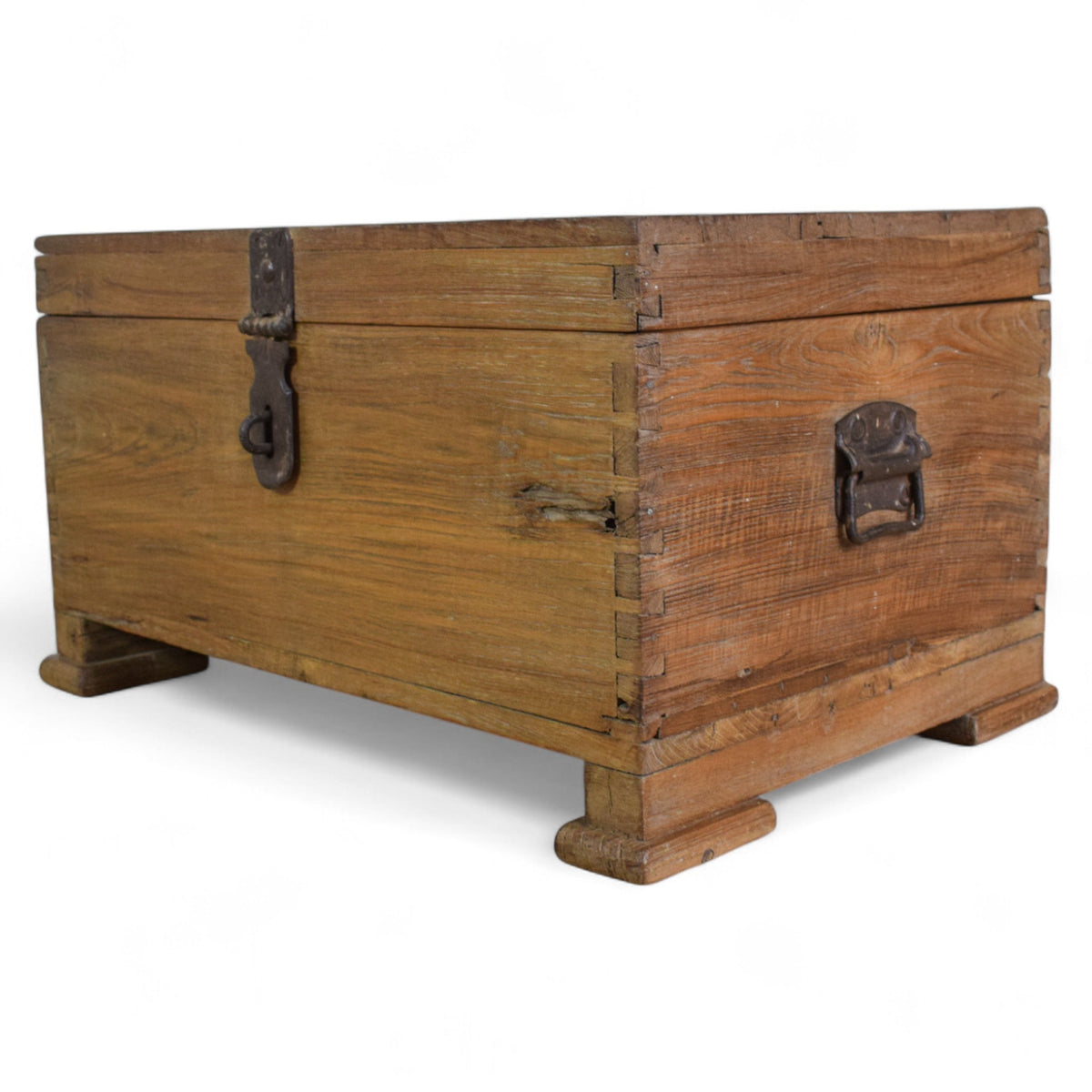 Vintage Rustic Wooden Chest Box