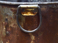 Vintage Rustic Metal Planter