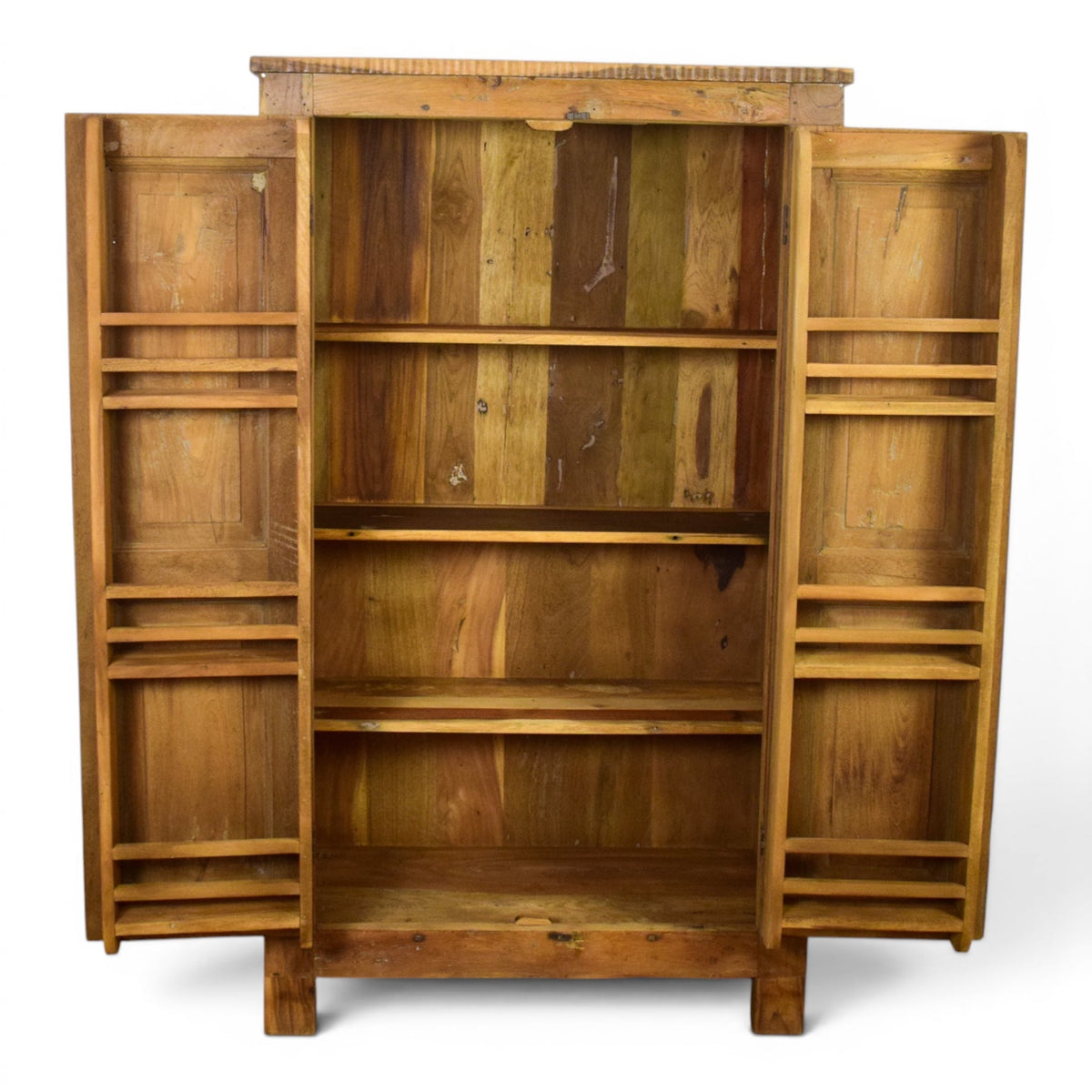 Vintage Wooden Rustic Fitted Interior Cupboard Cabinet