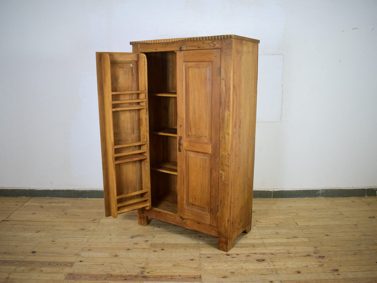 Vintage Wooden Rustic Fitted Interior Cupboard Cabinet