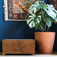 Vintage Wooden Chest Box Trunk