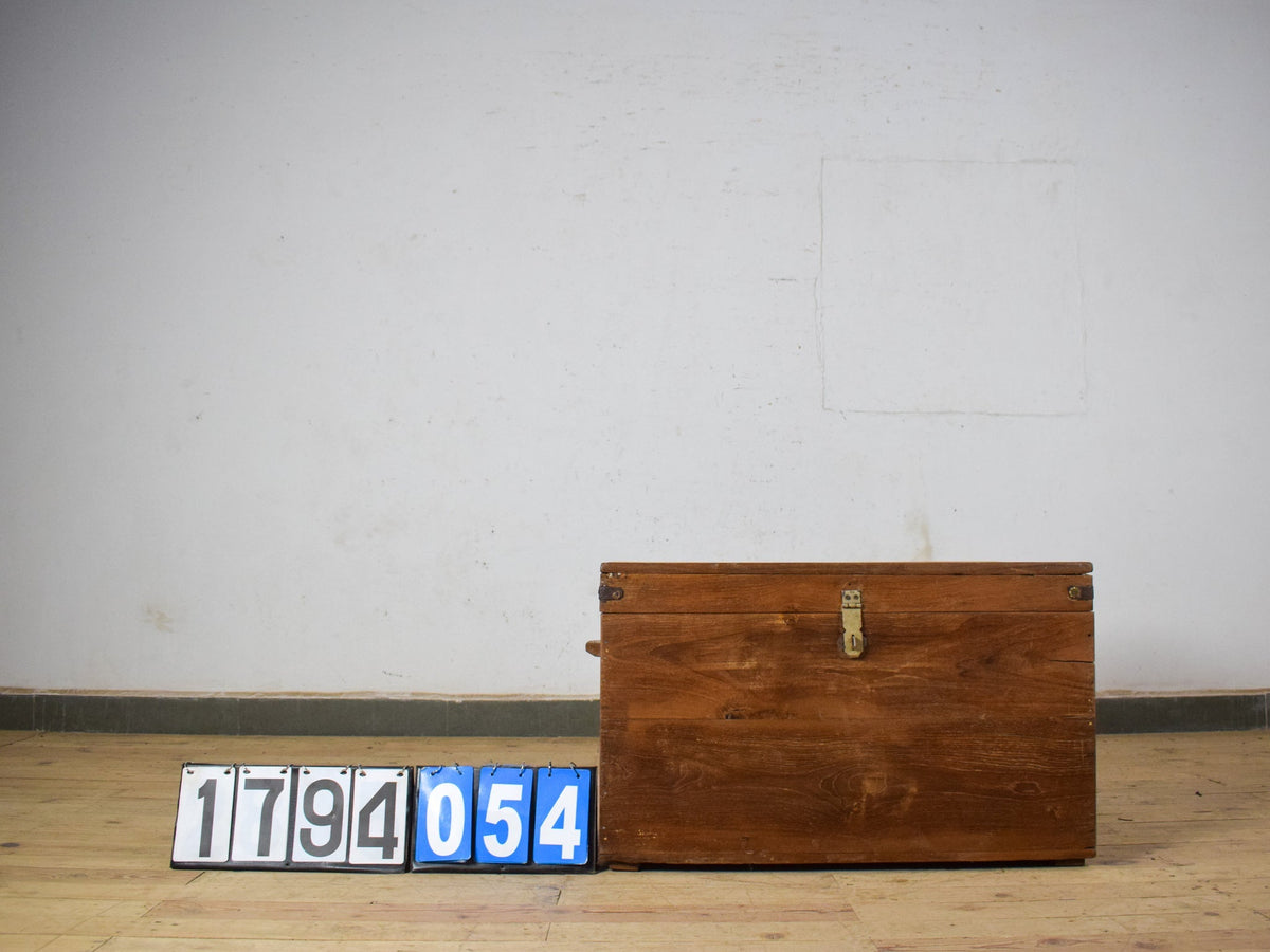 Vintage Rustic Wooden Chest Box Coffee Table