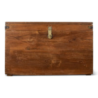 Vintage Rustic Wooden Chest Box Coffee Table