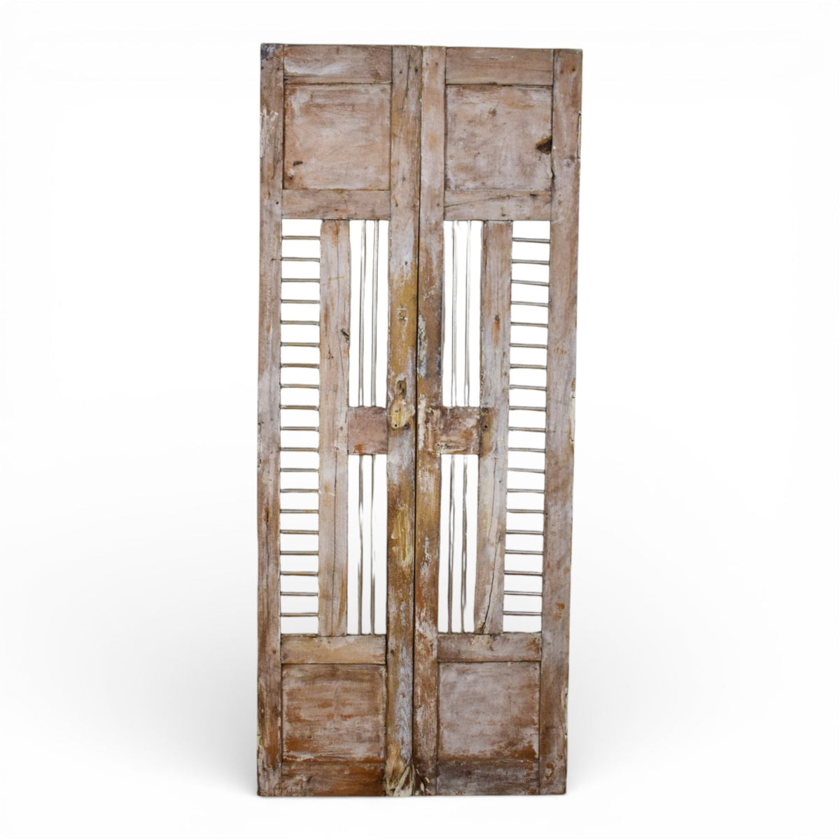 Pair of Antique Vintage Indian Doors Shutters