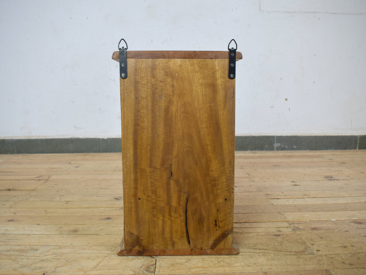 Small Vintage Style Rustic Reclaimed White Wash Cupboard Bathroom Medicine Cabinet