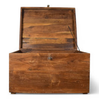 Vintage Rustic Wooden Chest Box Coffee Table