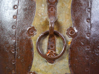 Vintage Metal Planter On Wooden Stand
