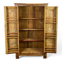 Vintage Wooden Rustic Fitted Interior Cupboard Cabinet